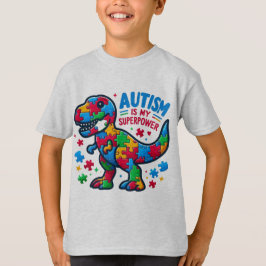 Autism är mitt supermakts barn T-Shirt