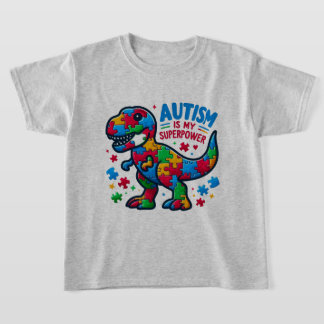 Autism är mitt supermakts barn T-Shirt