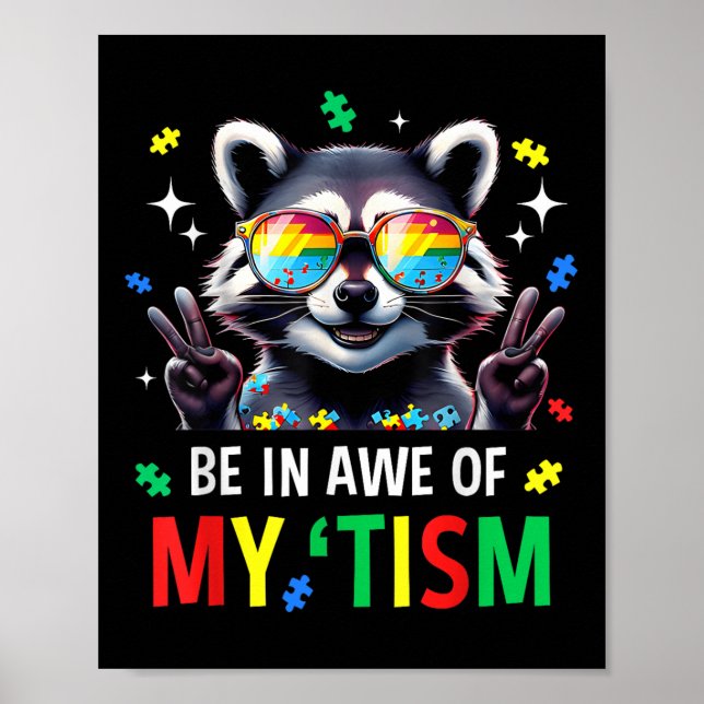 Autism är roligt att vara med i min tismemanistern poster (Framsidan)