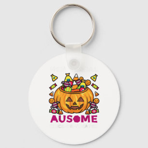 Autism ASD Awareness Halloween non verbal Trick el Nyckelring
