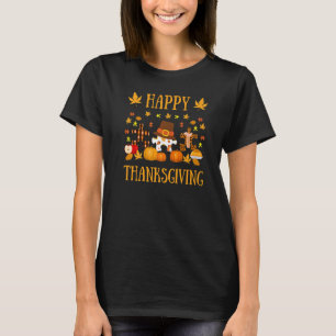 Autism ASD Awareness Puzzle Biet Autumn Lycklig Th T Shirt