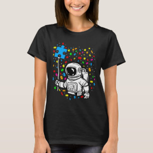 Autism Astronaut Balloon Autism Space Ki T Shirt