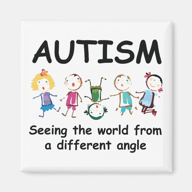Autism..att se världen från en annan vinkel magnet (Framsidan)