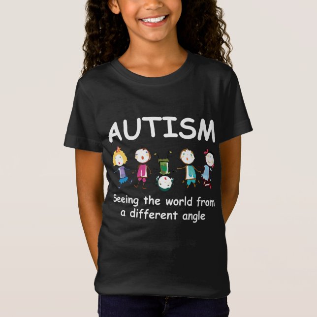 Autism..att se världen från en annan vinkel t shirt (Framsida)