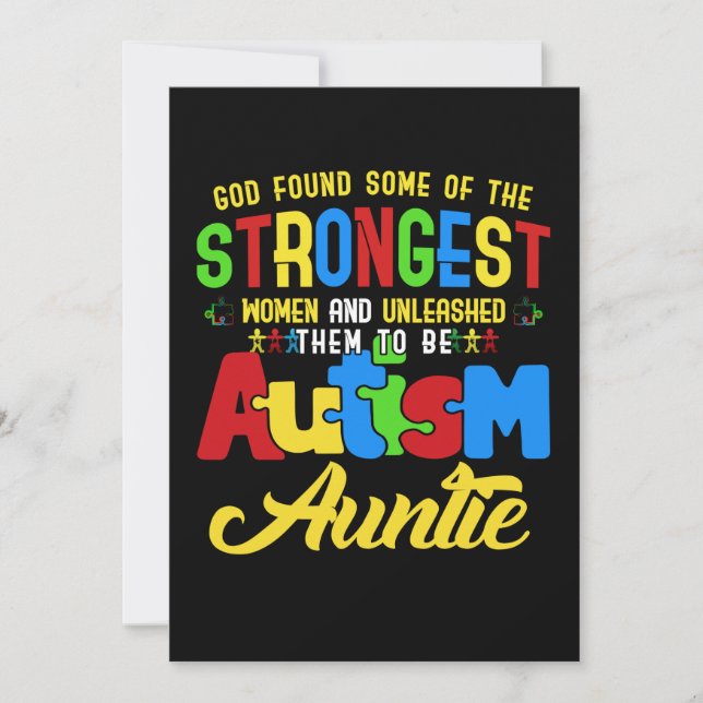 Autism Auntie Awareness Spara Datumet (Framsida)