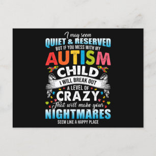 Autism Autism Awareness Puzzle Biet Proud Auti Vykort