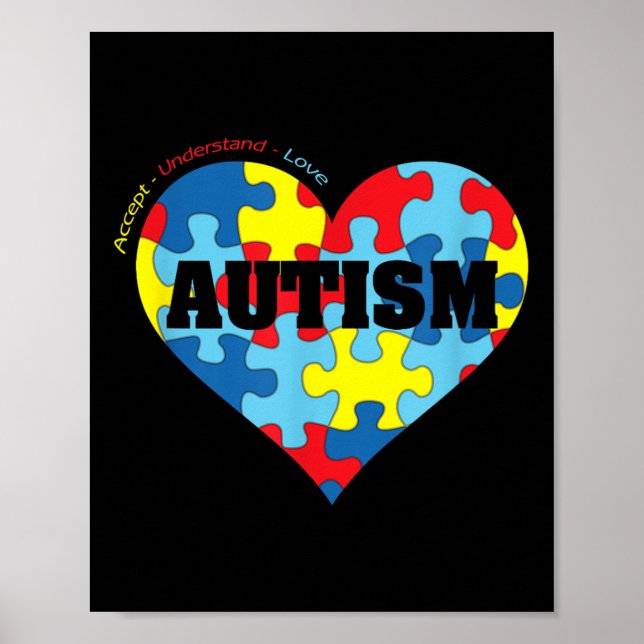 Autism - Autism Awareness Shirts 2020 Poster (Framsidan)