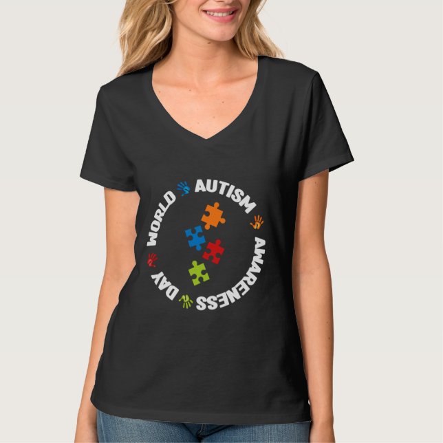 Autism Autism Awarness Awarness Autism S T Shirt (Framsida)