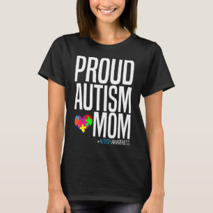 Autism-Autism Medvetenhet Månad Stolt Autism Mamma T Shirt