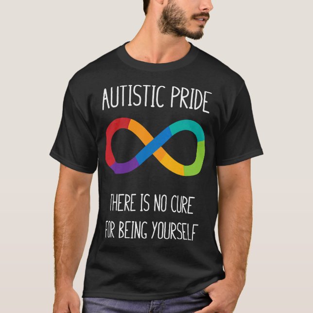 Autism-Autism Oändlighetssymbol Neurodiversitet T Shirt (Framsida)