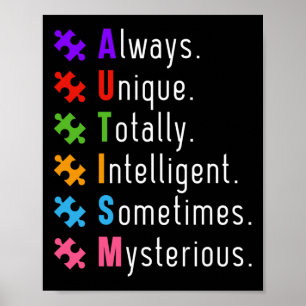 Autism Autism Puzzle Poster