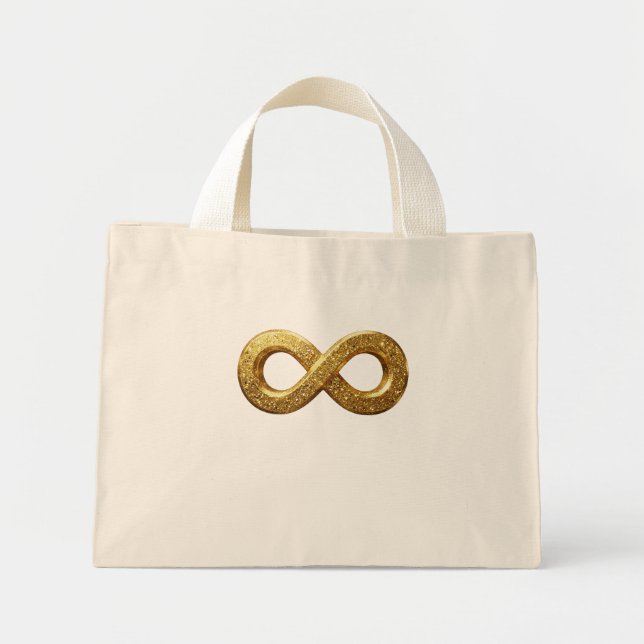autism, autistisk, tote, väska, oändlighet,  mini tygkasse (Framsidan)