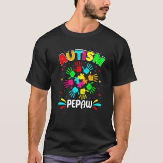 Autism Awaren-supporterfamiljen Autism Pepaw Puzzl T Shirt