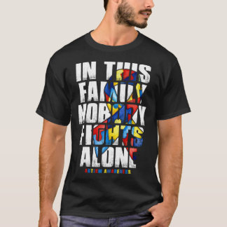 Autism Awarene Family Support Mamma Autism Awarene T Shirt