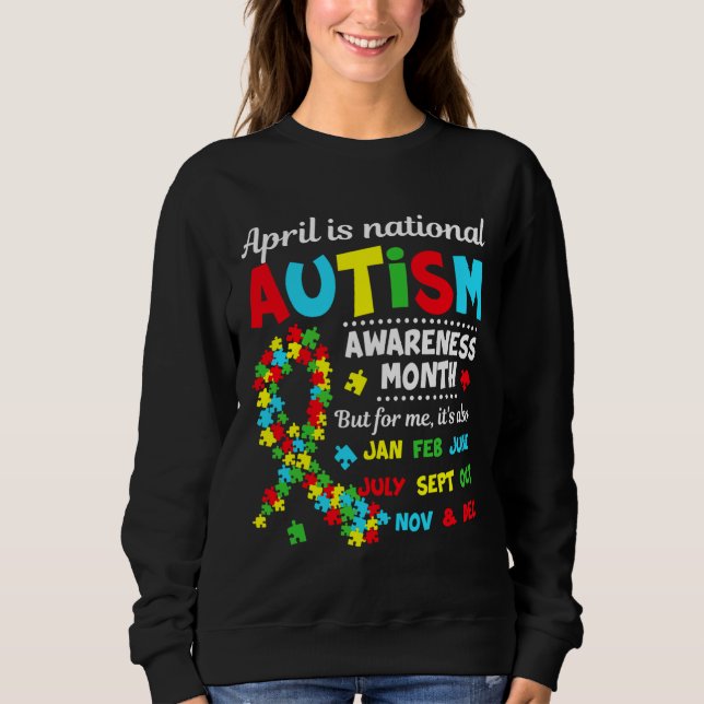 Autism Awarenes är den nationella Autism Awarenes T Shirt (Framsida)