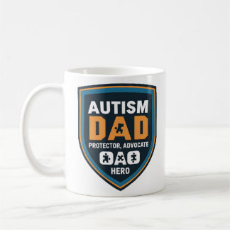 Autism Awarenes Pappa: Protector, Advocate, Hero Kaffemugg