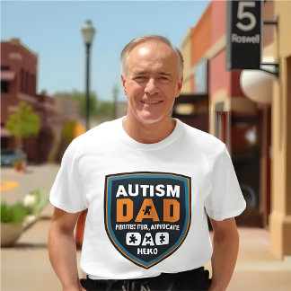 Autism Awarenes Pappa: Protector, Advocate, Hero T Shirt