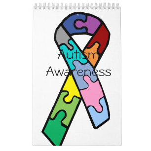 Autism Awareness 12 Month Calendar Kalender