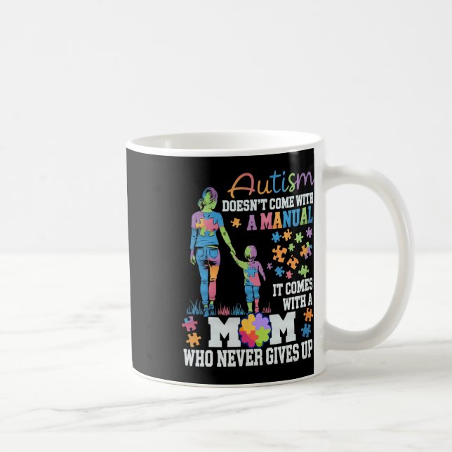 Autism Awareness 2025 är inte Kom med handbok A Kaffemugg (Höger)