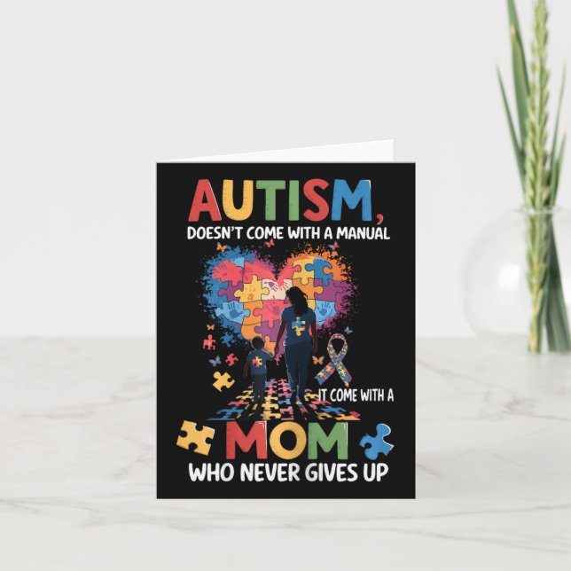 Autism Awareness 2025 är inte Kom med handbok A Kort (Framsida)