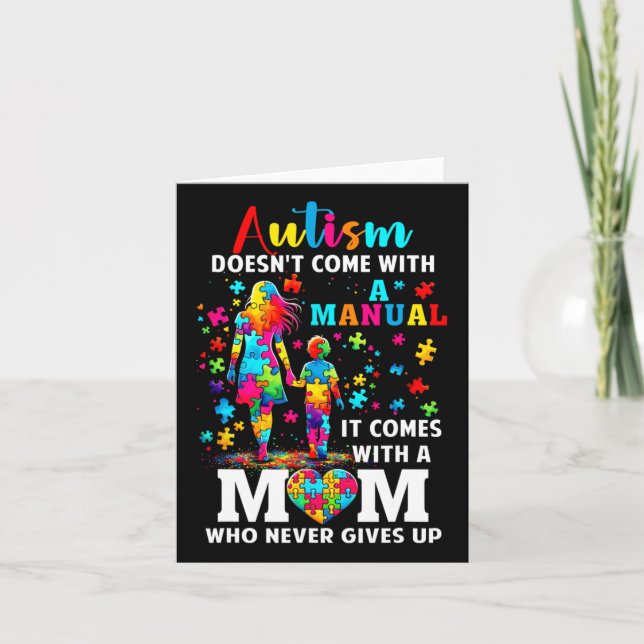 Autism Awareness 2025 är inte Kom med handbok A Kort (Framsida)