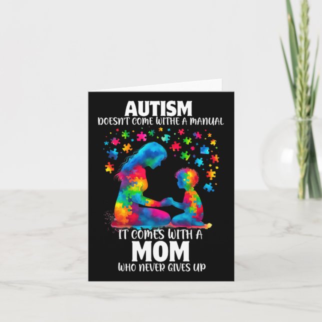 Autism Awareness 2025 är inte Kom med handbok A Kort (Framsida)
