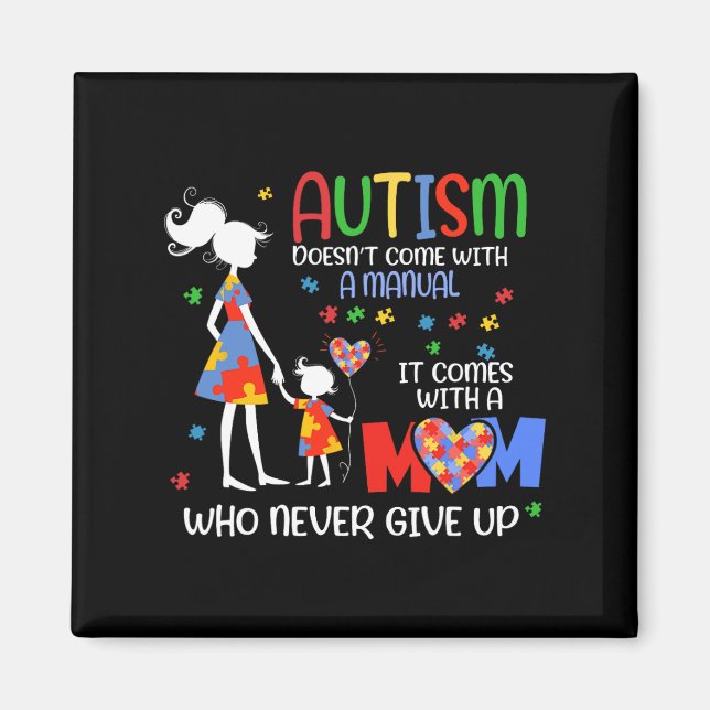 Autism Awareness 2025 är inte Kom med handbok A Magnet (Framsidan)