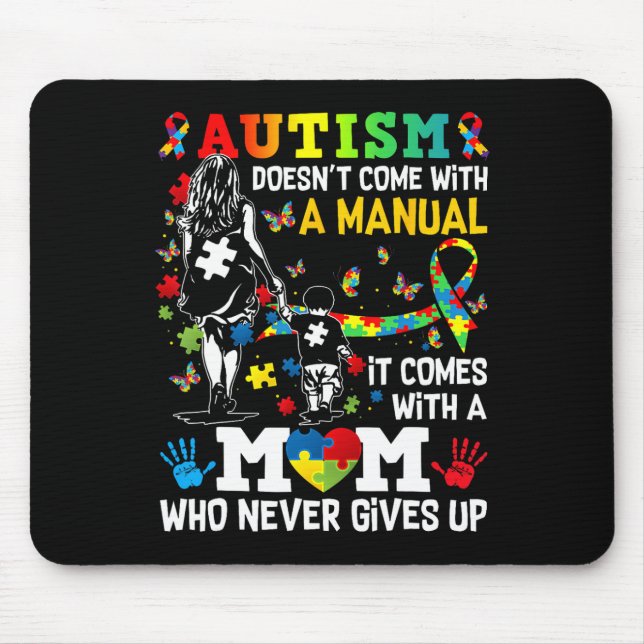 Autism Awareness 2025 är inte Kom med handbok A Musmatta (Framsidan)