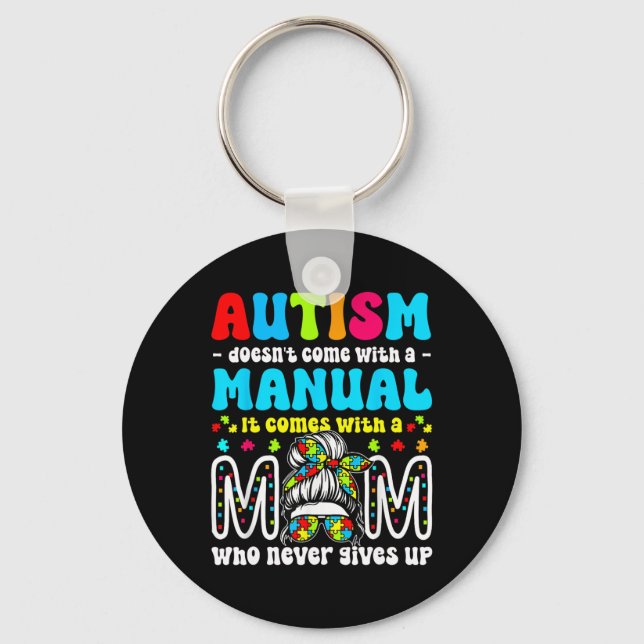 Autism Awareness 2025 är inte Kom med handbok A Nyckelring (Framsida)