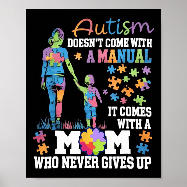 Autism Awareness 2025 är inte Kom med handbok A Poster (Framsidan)