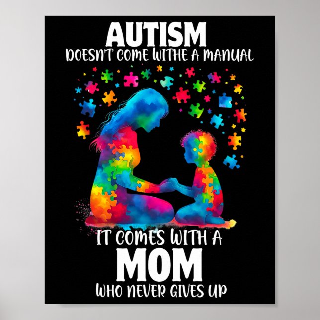 Autism Awareness 2025 är inte Kom med handbok A Poster (Framsidan)
