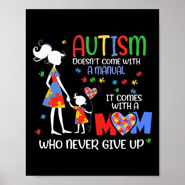 Autism Awareness 2025 är inte Kom med handbok A Poster (Framsidan)