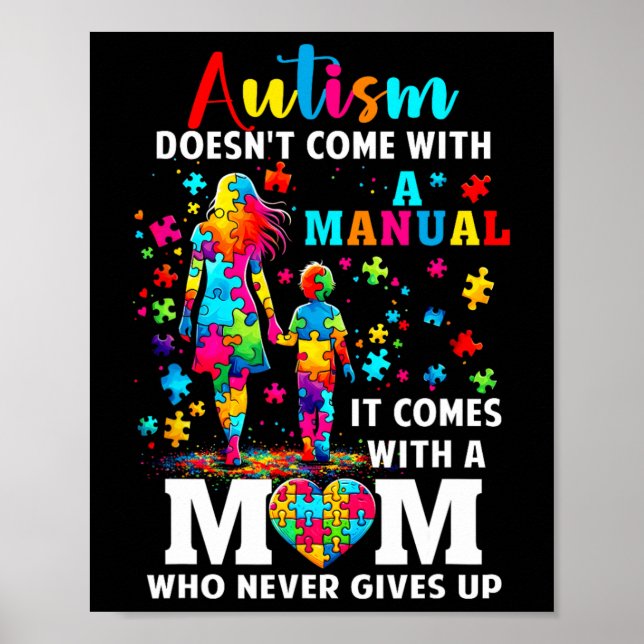 Autism Awareness 2025 är inte Kom med handbok A Poster (Framsidan)