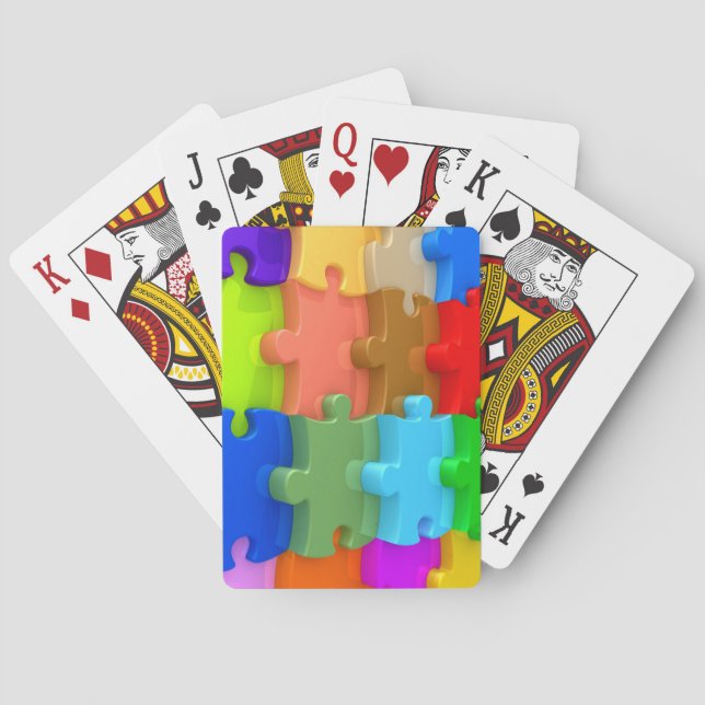 Autism Awareness 3D Puzzle Speues Kortlek (Baksidan)