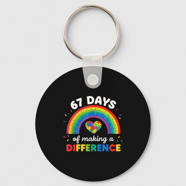 Autism Awareness 67 Days Of Making A Difference 6  Nyckelring (Framsida)