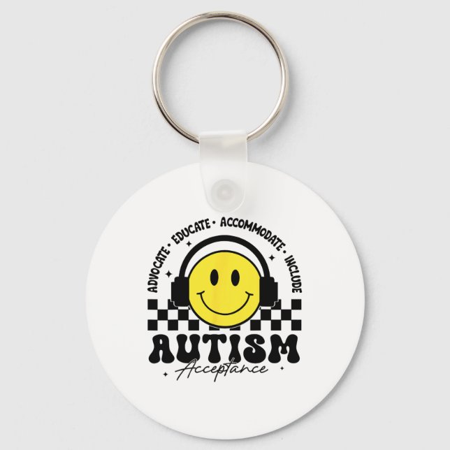 Autism Awareness Accepance Speciell Education Teac Nyckelring (Framsida)
