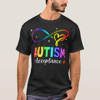 Autism Awareness Acceptance Infinity Symbol T Shirt