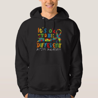 Autism Awareness Acceptance Its Ok To Be Different Hoodie
