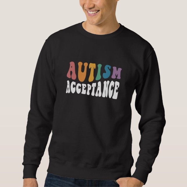 Autism Awareness Acceptance Special Education Teac Lång Ärmad Tröja (Framsida)