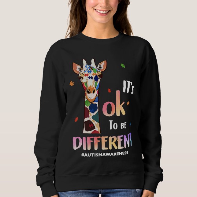 Autism Awareness Acceptance Women Kid Its Ok To Be T Shirt (Framsida)