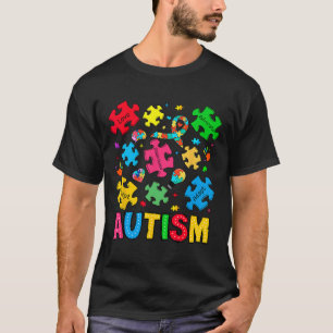 Autism Awareness Accepterar Adapt Advocate Autism T Shirt