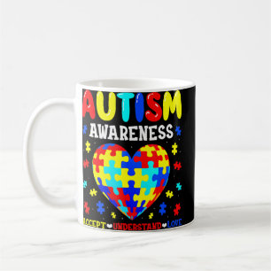 Autism Awareness Accstand Kärlek Autism Puz Kaffemugg