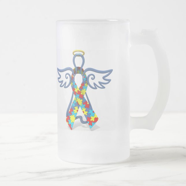 Autism Awareness Angel Mugg (Höger)