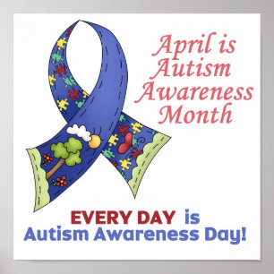 Autism Awareness April and Varje Day Poster