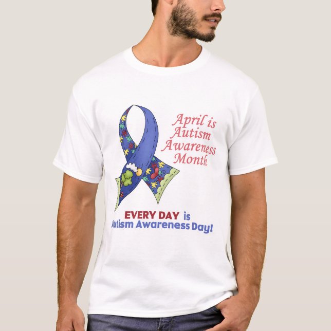 Autism Awareness April and Varje Day Tröja (Framsida)