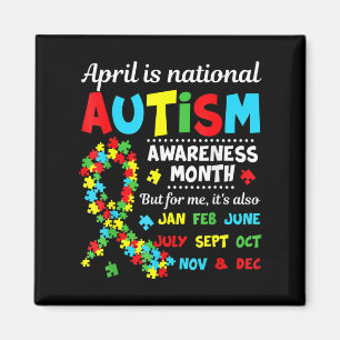 Autism Awareness - April är National Autism Awaren Magnet