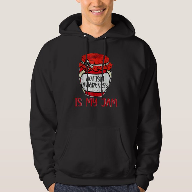 Autism Awareness är Sylt Cute Memes Autistic Supp Hoodie (Framsida)