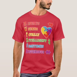 Autism Awareness Autism Acronym Puzzle Biet Manar T Shirt