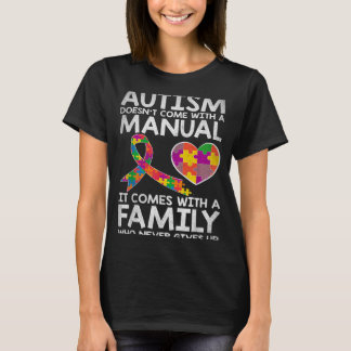 Autism awareness autism doesn't come with a manual t shirt