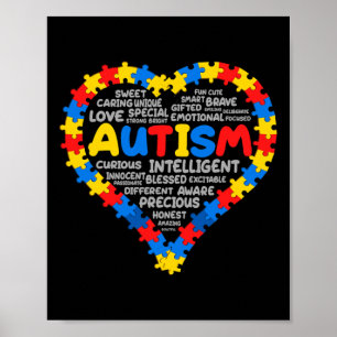 Autism Awareness Autism Heart Autism 1 Poster